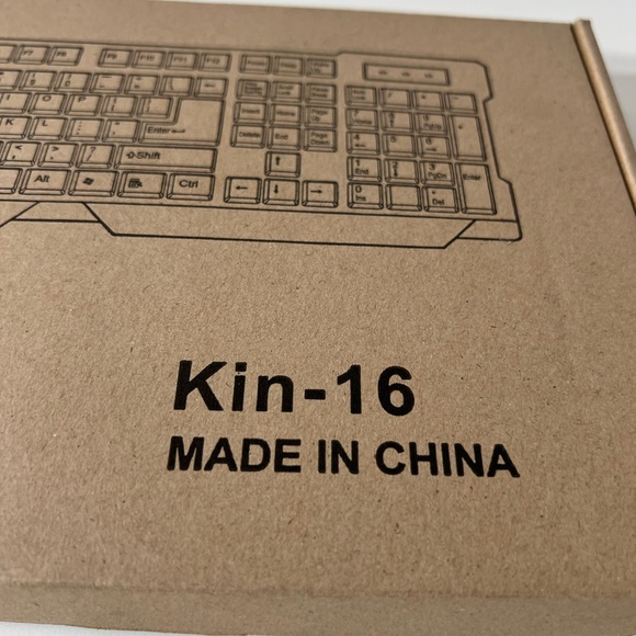 NEW AST Wired USB Keyboard Kin-16 NIB Computer Media Black - Picture 4 of 5